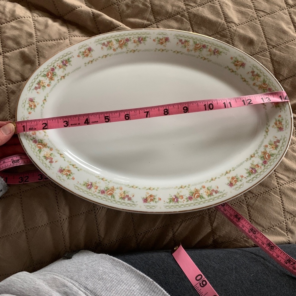 Floral Serving Platter